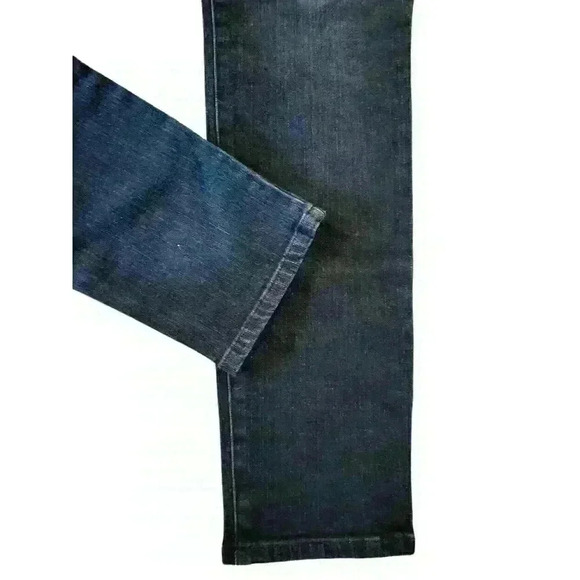 Michael Kors Dark Wash Skinny Jeans Gold Button Keychain Accessory Size 10 - Picture 3 of 10